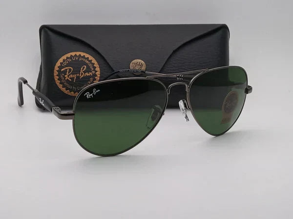 RB Gun-Green 3517 Oval Trendy Hot Favourite Wintage Sunglass For Unisex.