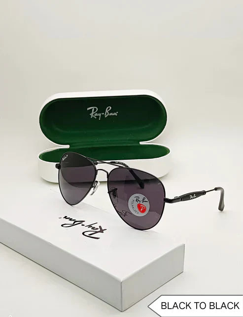 RB New Modern Stylish Addition Shaded Black & Black 3517 Oval Sunglass For Unisex