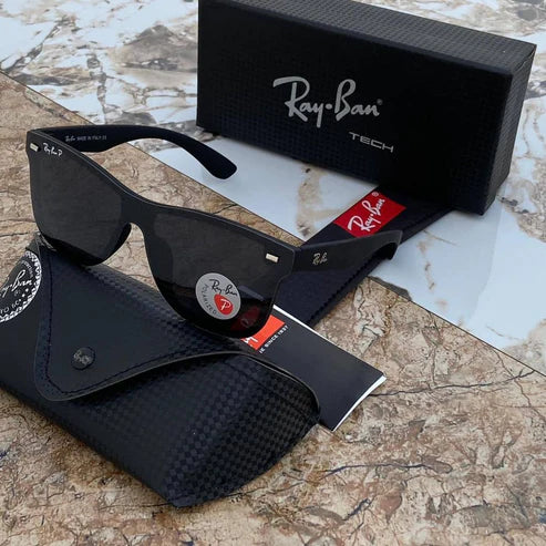 RB Black & Black 650 Square Metal Alluminium FrameTrendy Hot Favourite Wintage Sunglass For Unisex.