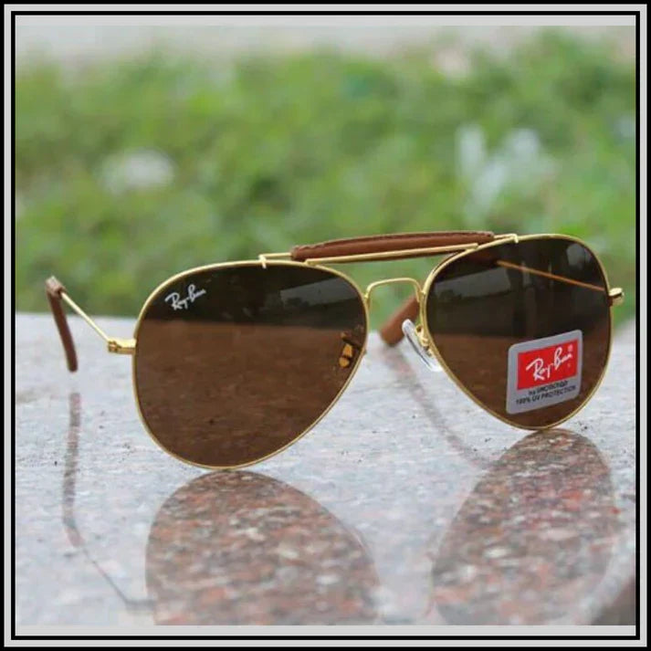 RB Brown & Gold ( 3422 ) New 26-mm Men's Sunglass